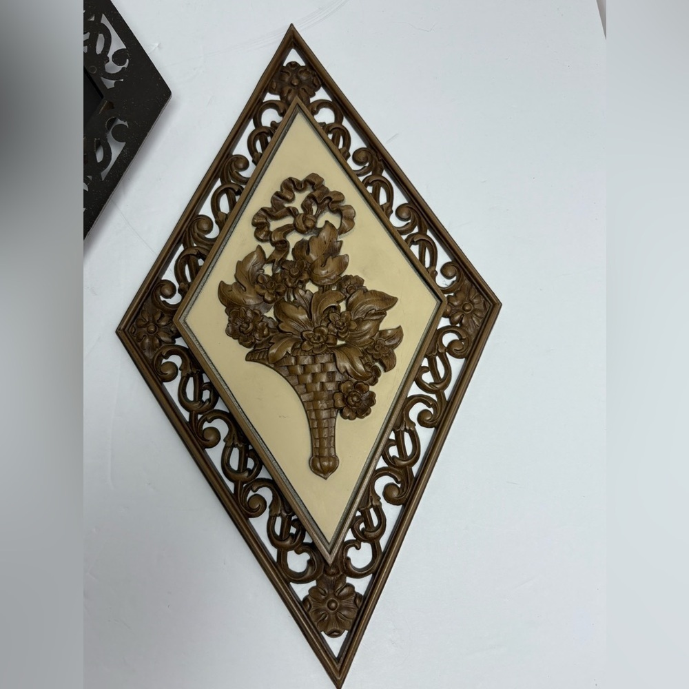 Vintage Set of 4 Homco Dart Wall Decor Mid-Century Modern - Picture 4 of 10